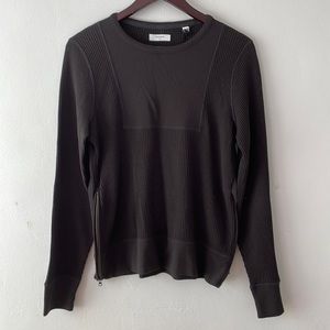 Billy Reid waffle sweatshirt